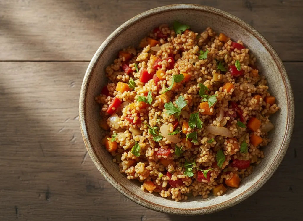 Булгур със зеленчуци