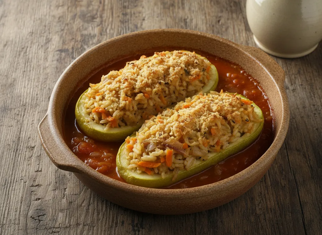 Пълнени тиквички с ориз
