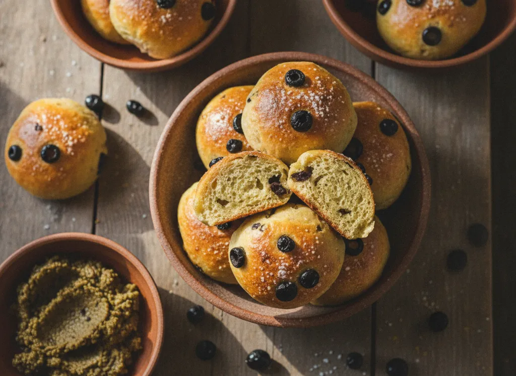 Солени кифлички с маслини